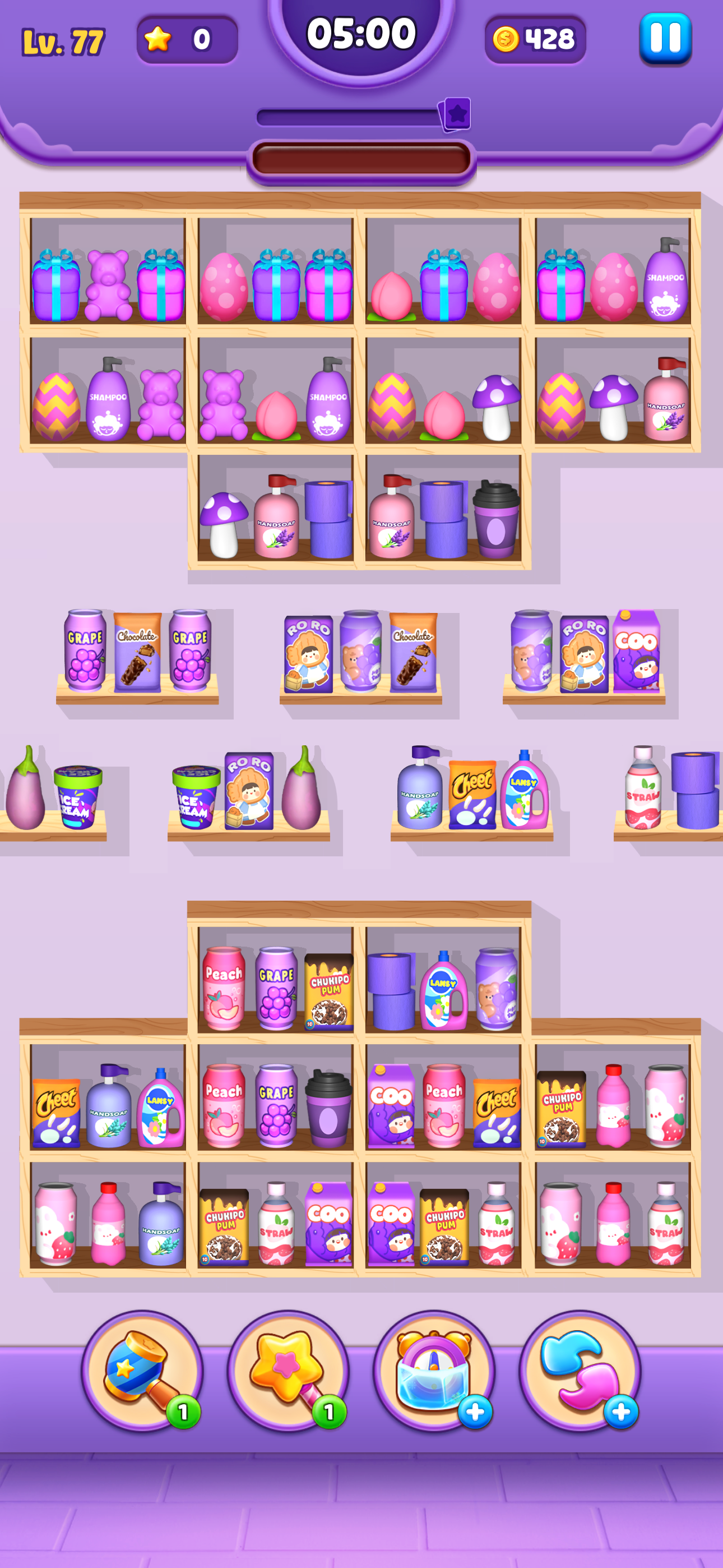 Triple Tidy: Shelf Puzzle