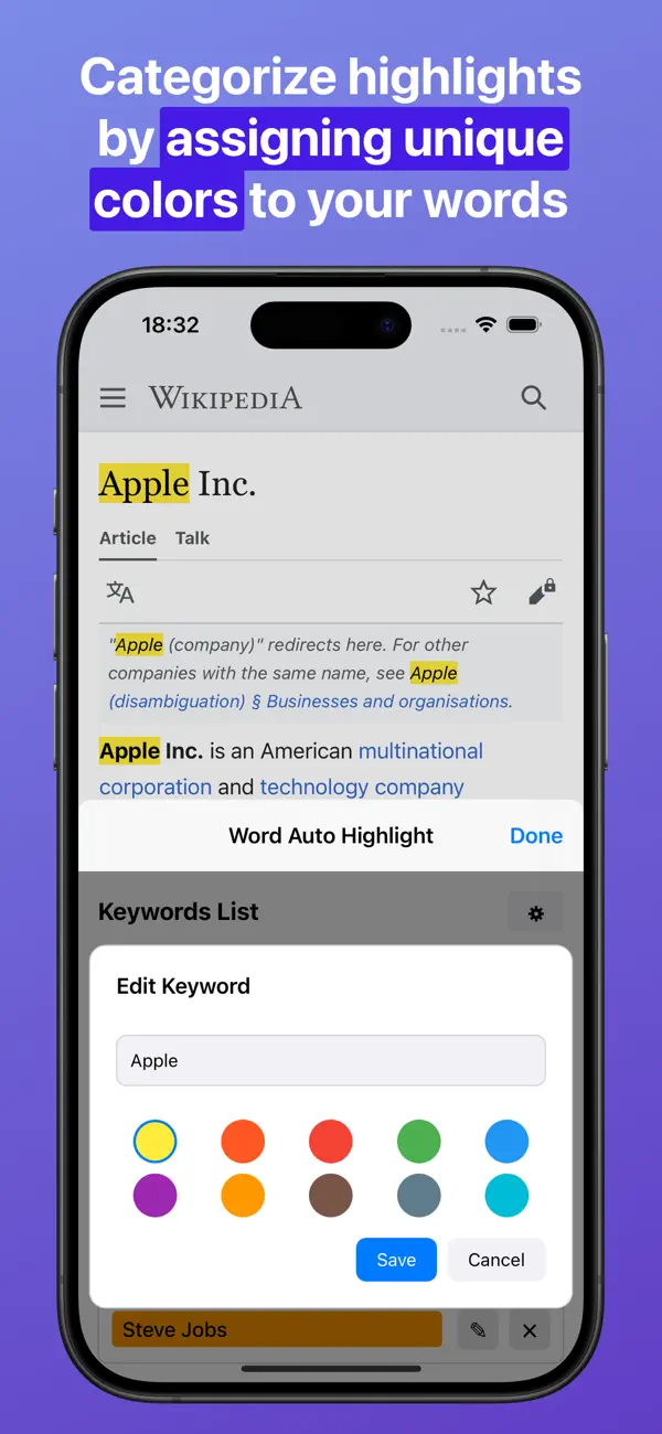 Screenshot #3 pour Word Auto Highlight for Safari