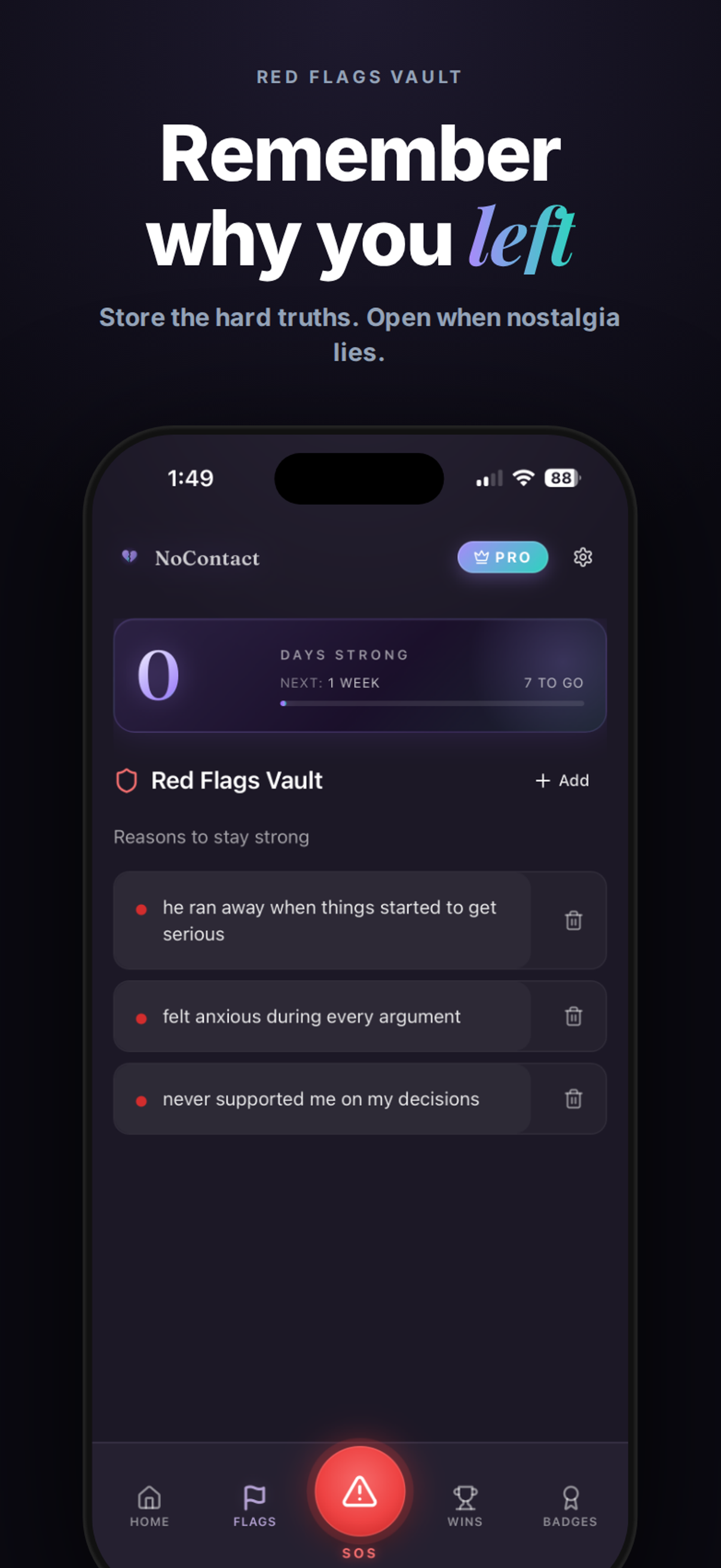 No Contact: SOS for Breakups screenshot 6