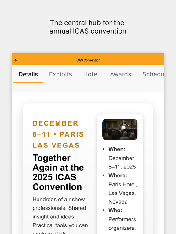 The ICAS App iPad screenshot 3 - Business app