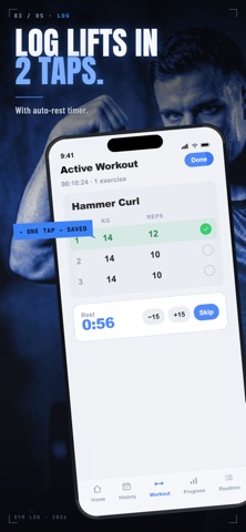Gym Log: Workout Journal Screenshot 3 of 5
