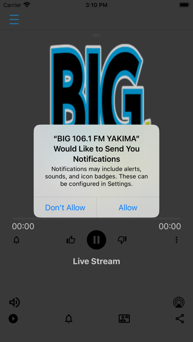 BIG 106.1 FM YAKIMA app screenshot