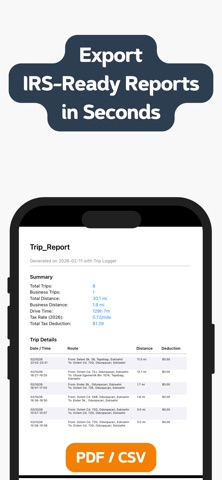 Trip Logger: Mileage Tracker Screenshot 2 of 3