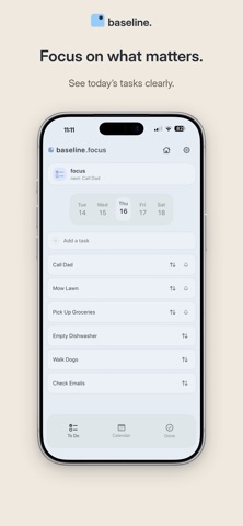 baseline: life and routines screenshot