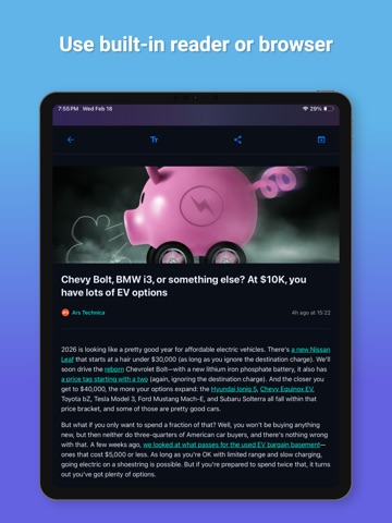Pulsar RSS Reader ipad screenshot 4