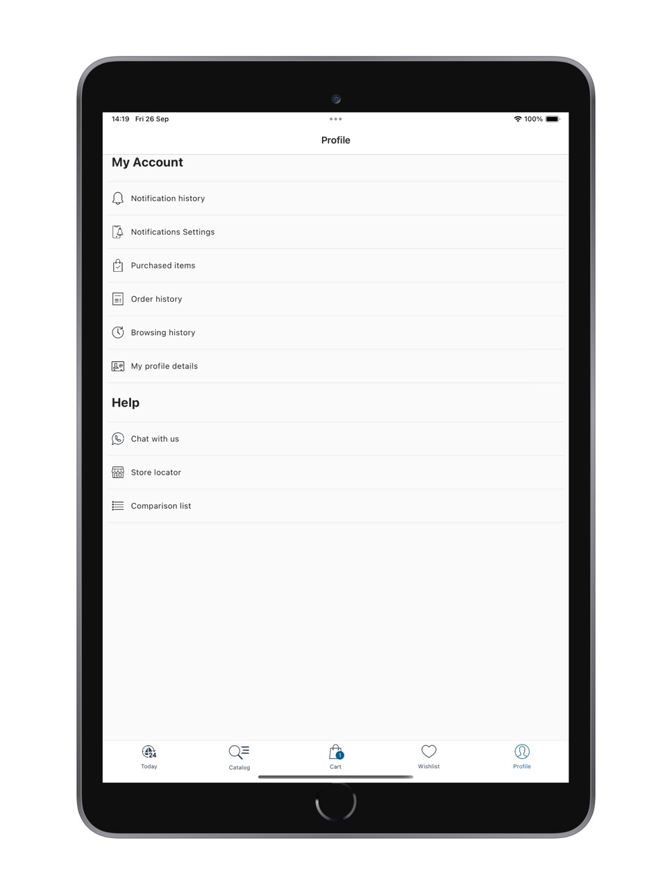 iPad screenshot