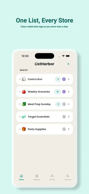 ListHarbor: Shopping Lists screenshot 1