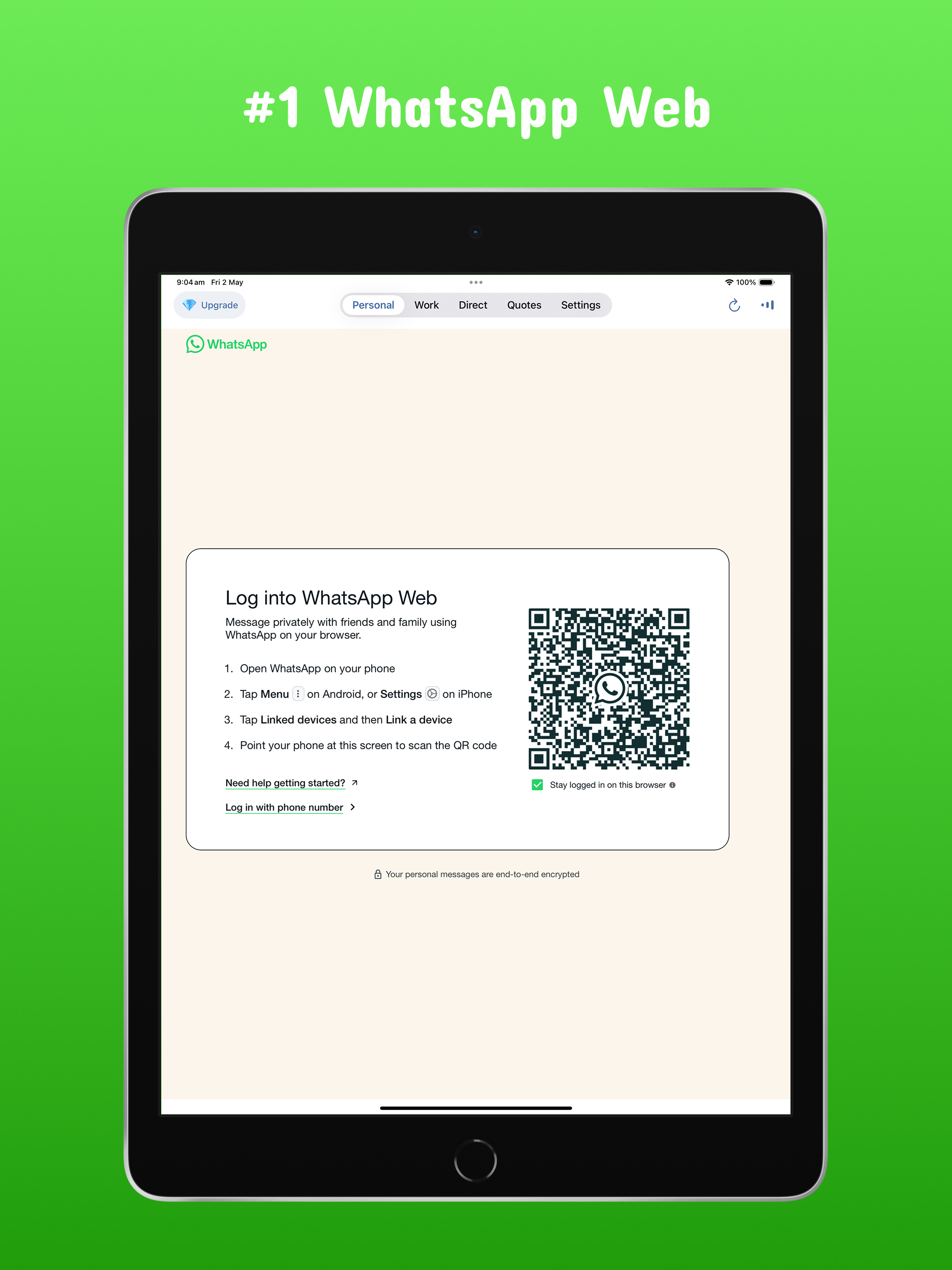 Messenger Web for WhatsApp