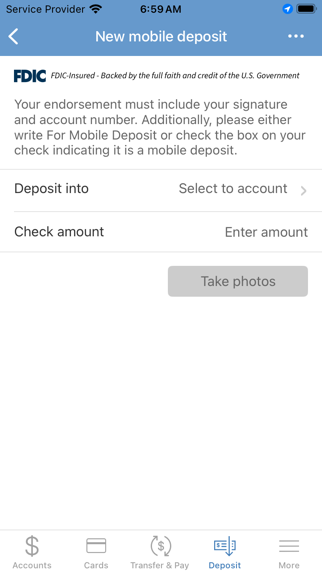 Custer Federal State Bank Screenshot