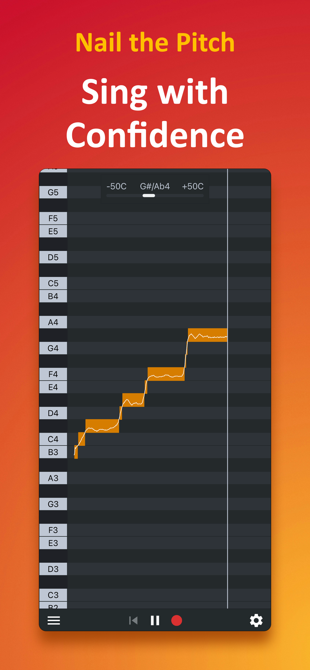 Nail the Pitch - Vocal Monitor