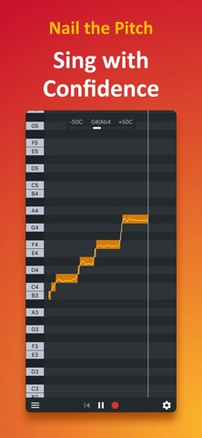 Nail the Pitch - Vocal Monitor app screenshot