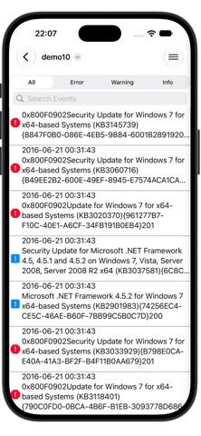 EVTX Reader Screenshot 1 of 3