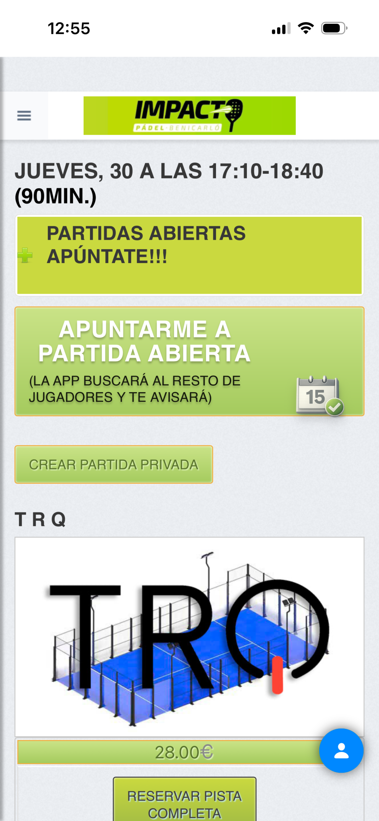 IMPACTO PADEL BENICARLO