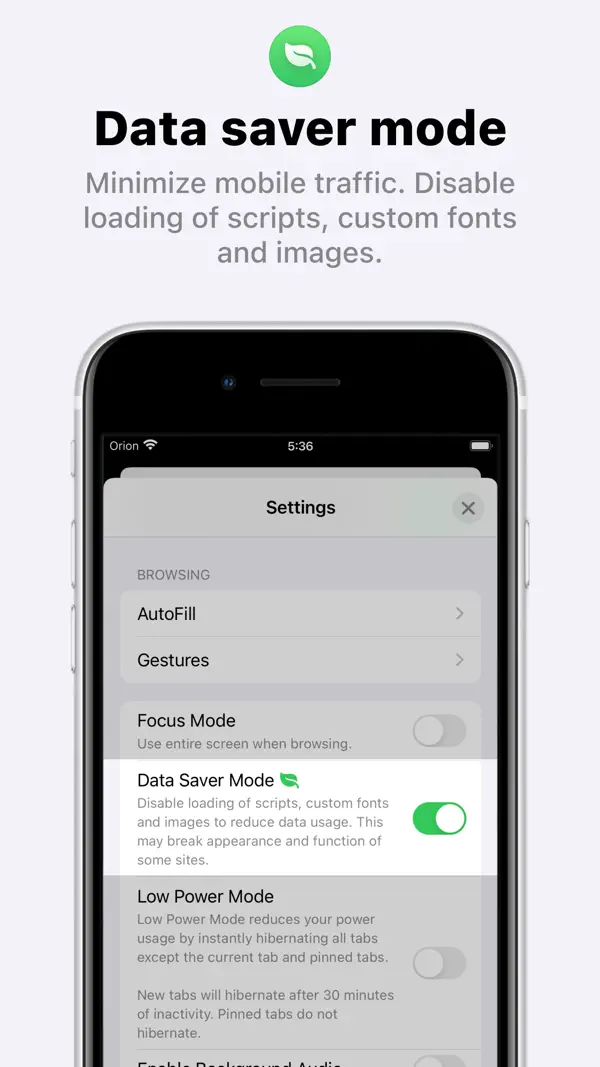 Orion Browser by Kagi Screenshot 4