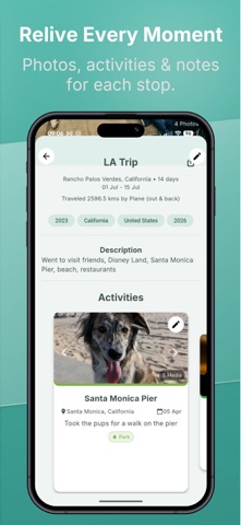 Breadcrumbs Travel Journal screenshot