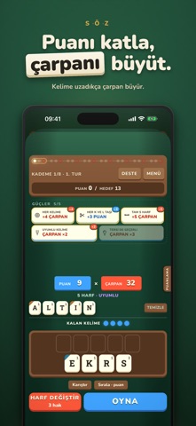 Söz: Kelime Oyunu iPhone screenshot