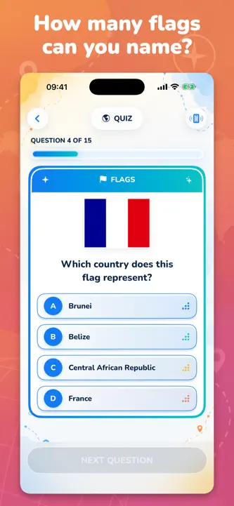 Country,Flag & Capital - Quiz screenshot 2