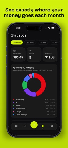 Subtle: Subscription Tracker Screenshot 5 of 5