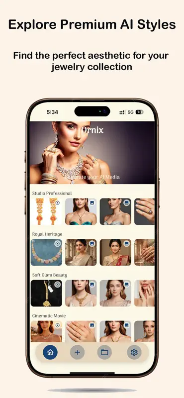 Ornix – AI jewellery Generator screenshot 2 of 5