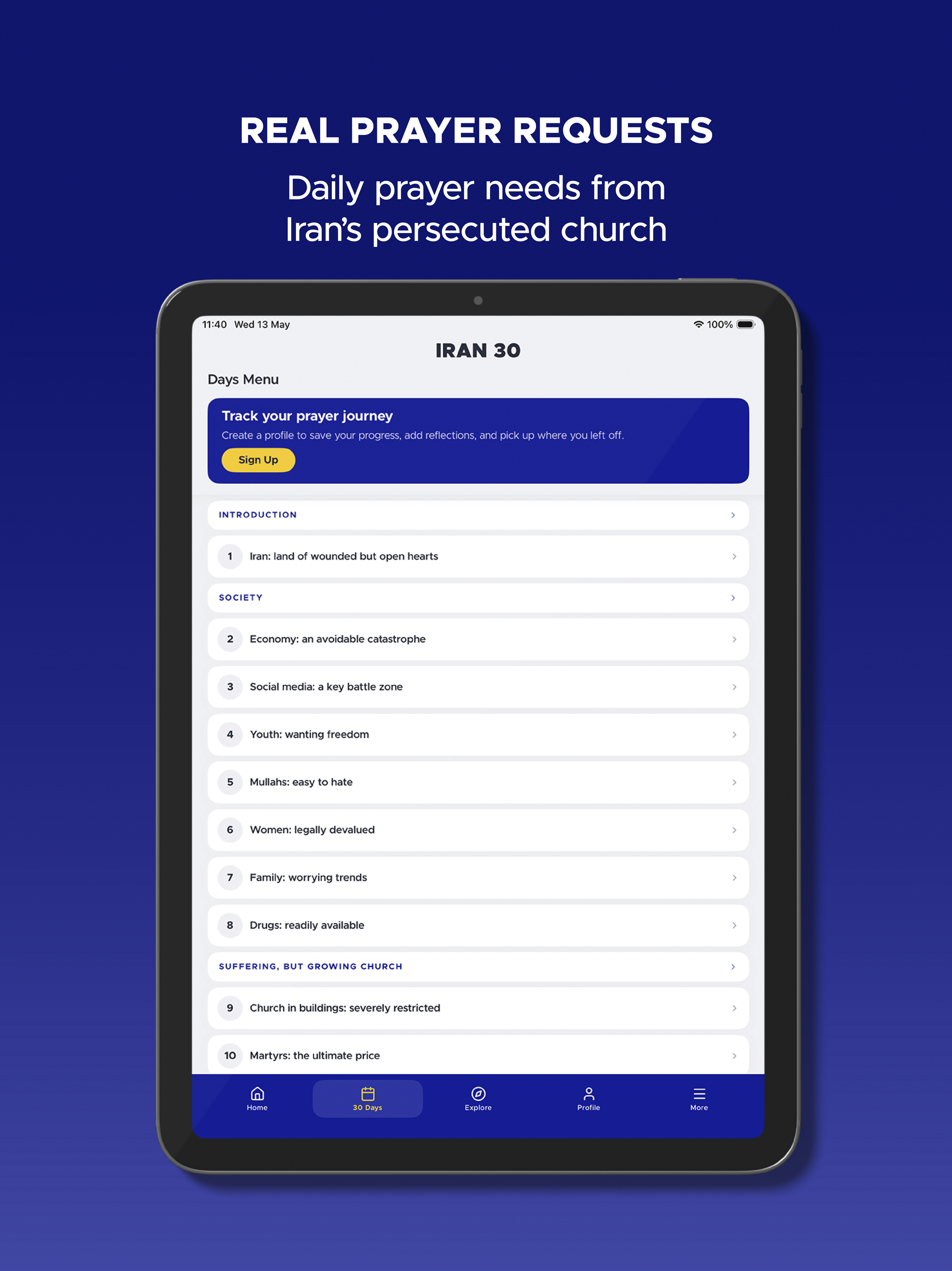 Iran 30: Pray for Iran