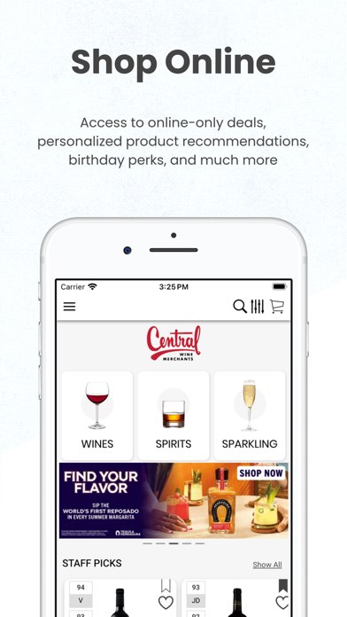 Central Wine Merchants Screenshot