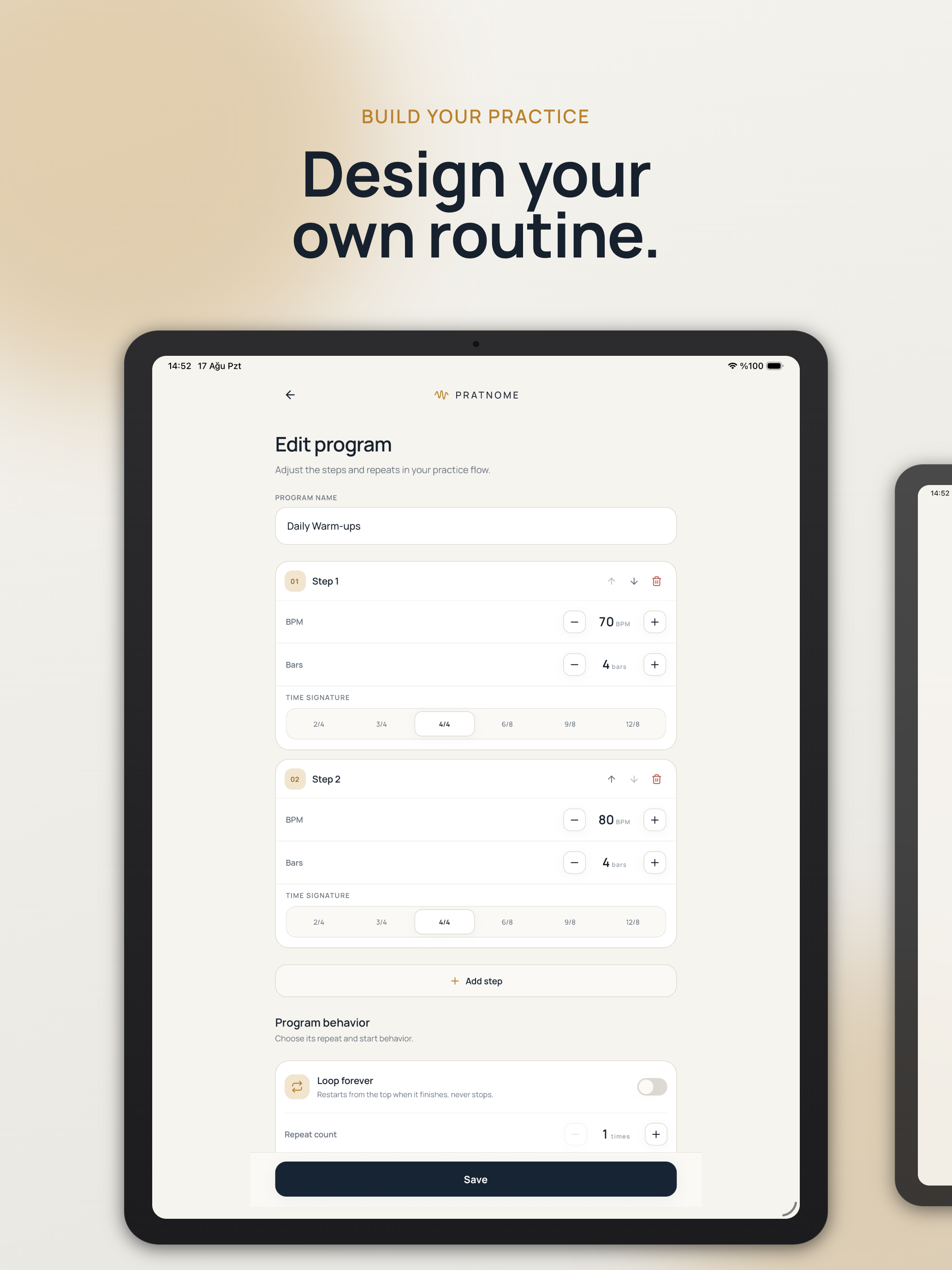 pratnome: Auto Tempo Metronome screenshot 10