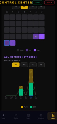 Controlling center screenshot
