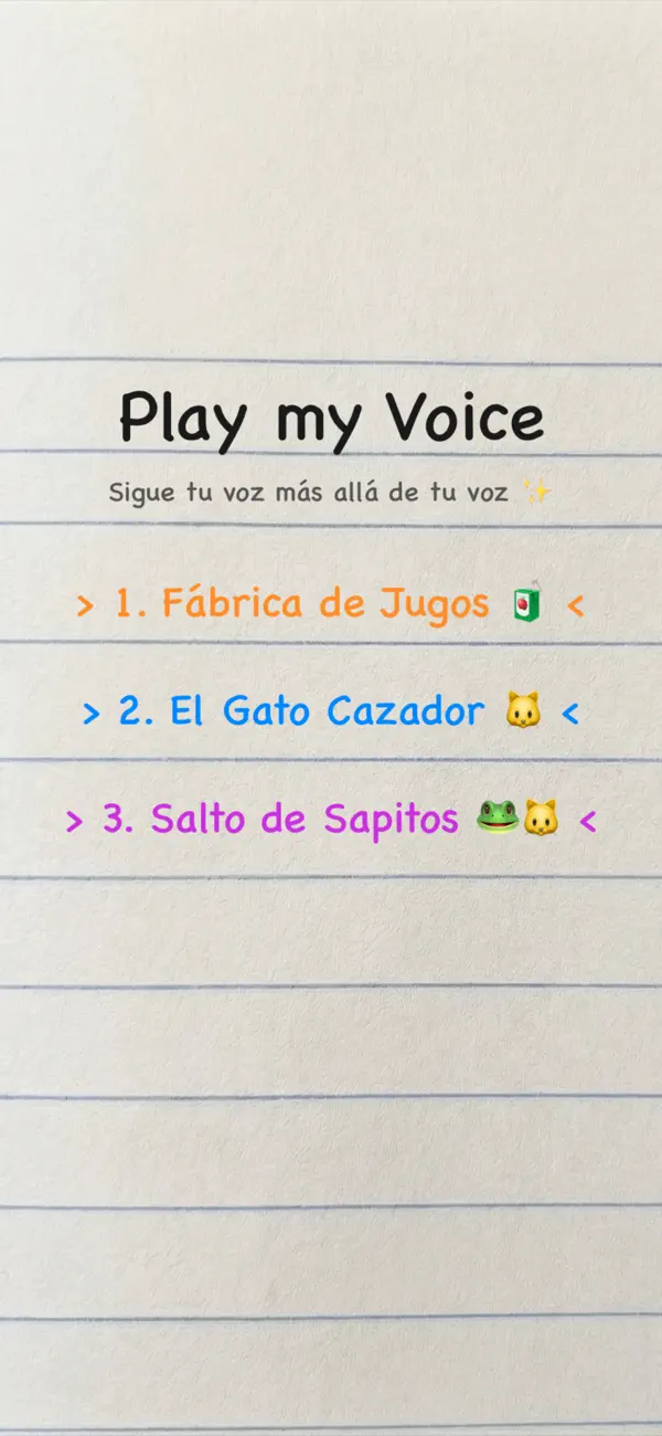 Screenshot #1 pour Play my Voice