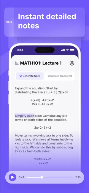 Unstuck AI Note Taker screenshot 2