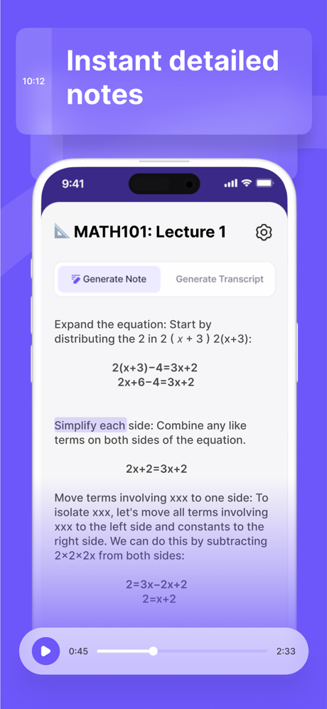 Unstuck AI Note Taker screenshot 2