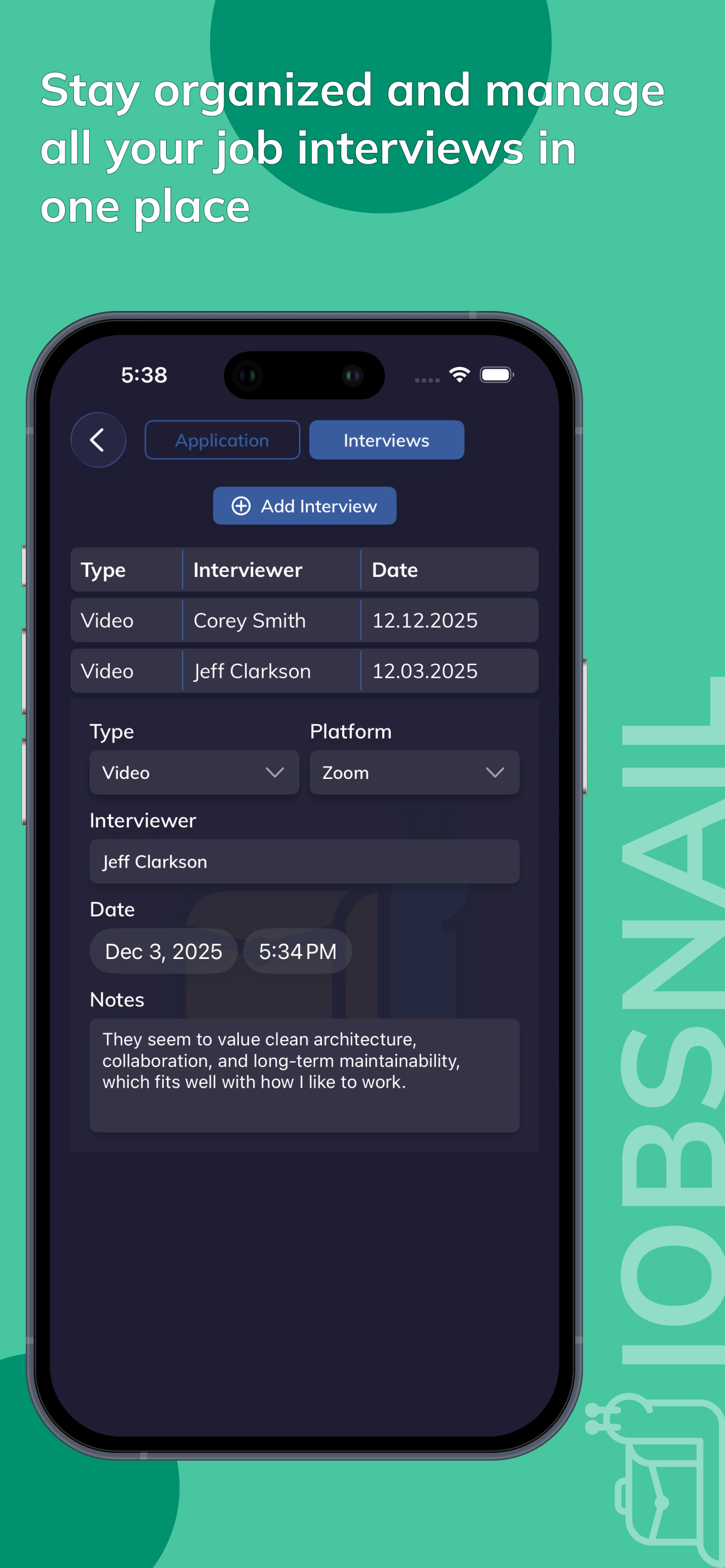 JobSnail: Job Search Manager