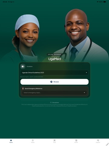 UgaMed iPad screenshot