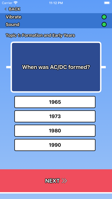 Screenshot 2 of AC DC Trivia App