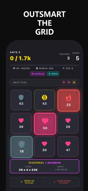 Neun: Roguelike Grid Tactics screenshot 1