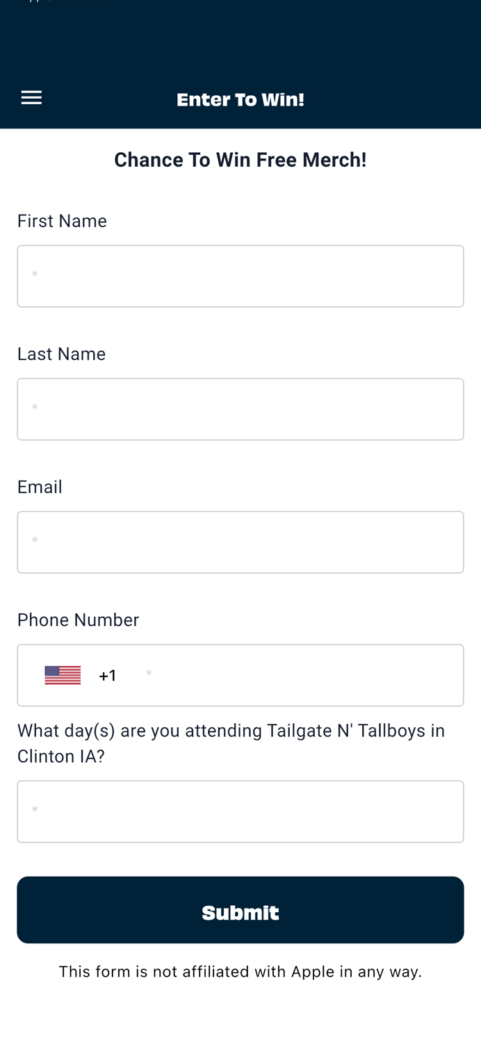 Tailgates NTallboys - Iowa