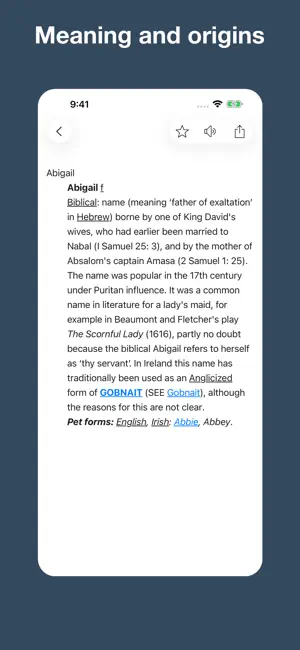 First Name Dictionary screenshot 2