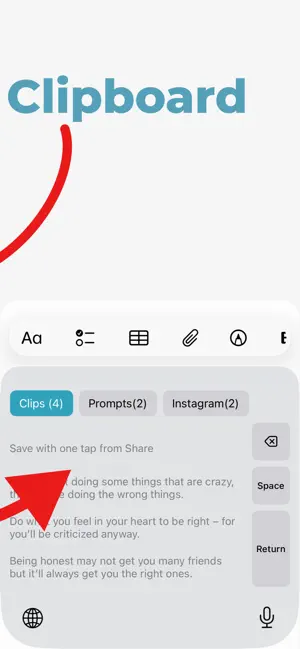 Clipboard Keyboard -Copy Paste screenshot 2