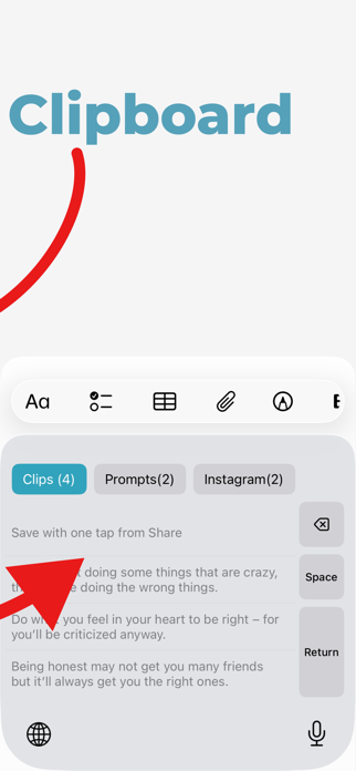 Clipboard Keyboard -Copy Paste Screenshot 2 of 5