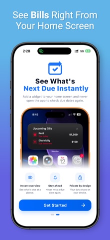 NextDue: Bill Tracker Screenshot 2 of 5