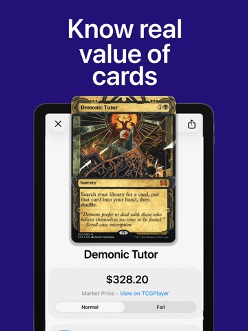 MagiSnap: MTG Card Scanner iPad screenshot