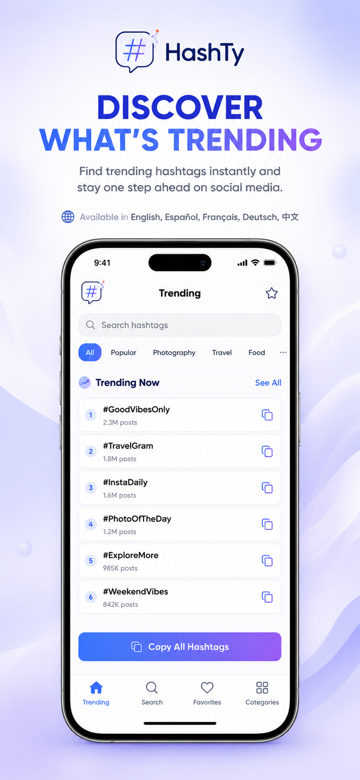 HashTy · AI Hashtag Generator screenshot 5