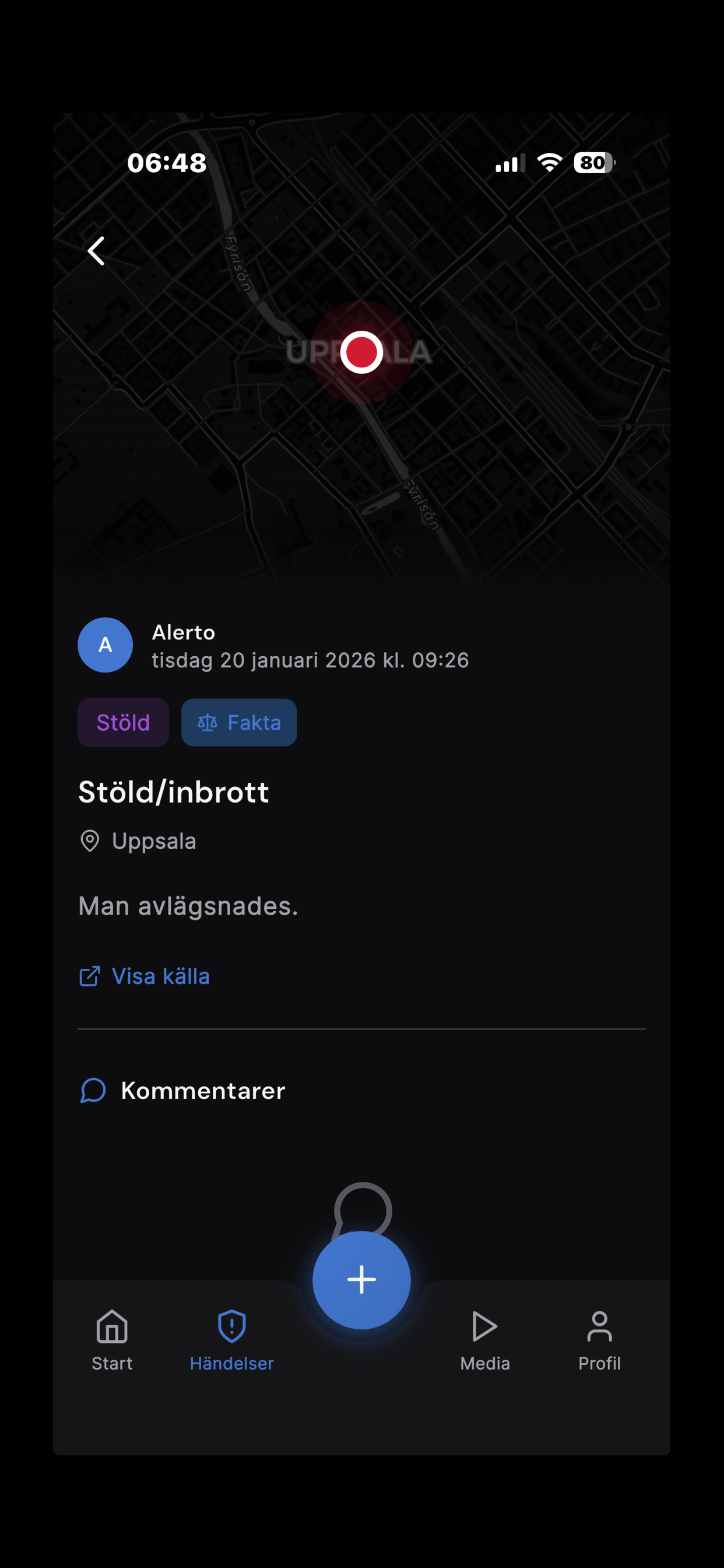 Alerto - se brott i närheten