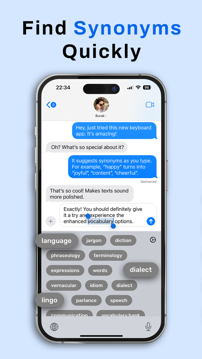 Thesaurus Synonyms AI Keyboard