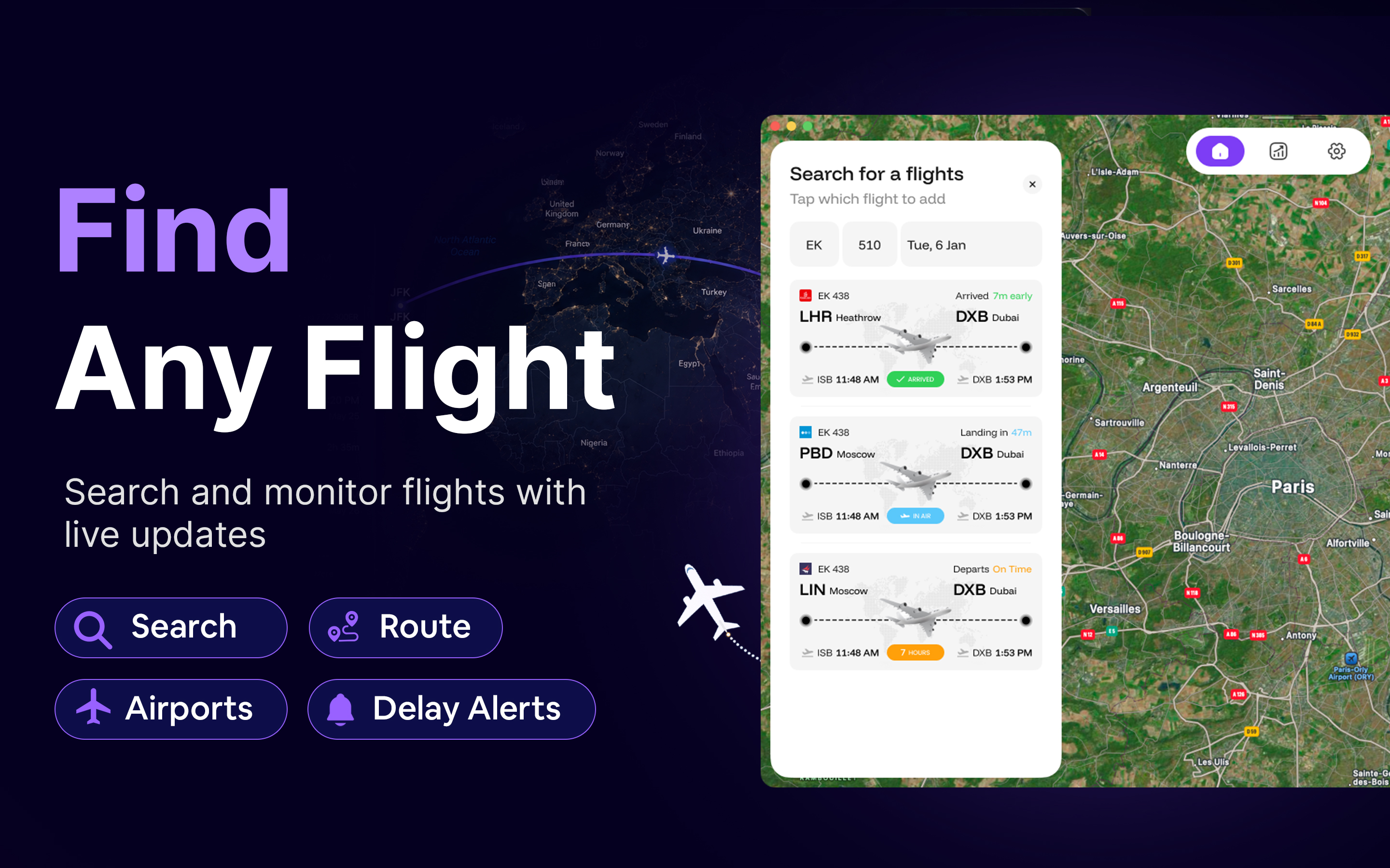 Flight Tracker: Live Radar 24
