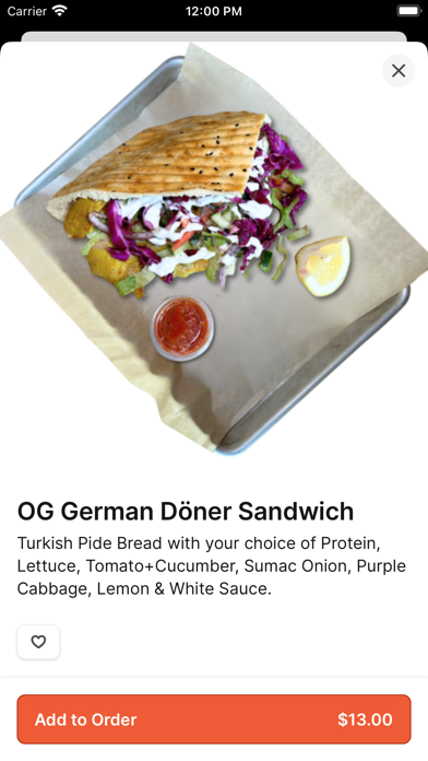 The Naughty Doner iPhone screenshot 3 - Food & Drink app