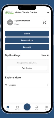 Gates Tennis Center Club iPhone screenshot
