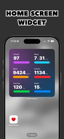 Health Report Card screenshot