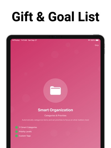 Wishlist - Gift & Shopping iPad screenshot