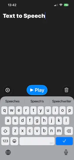 Screenshot von Text Zu Sprache Für Senioren auf dem iPhone 2
