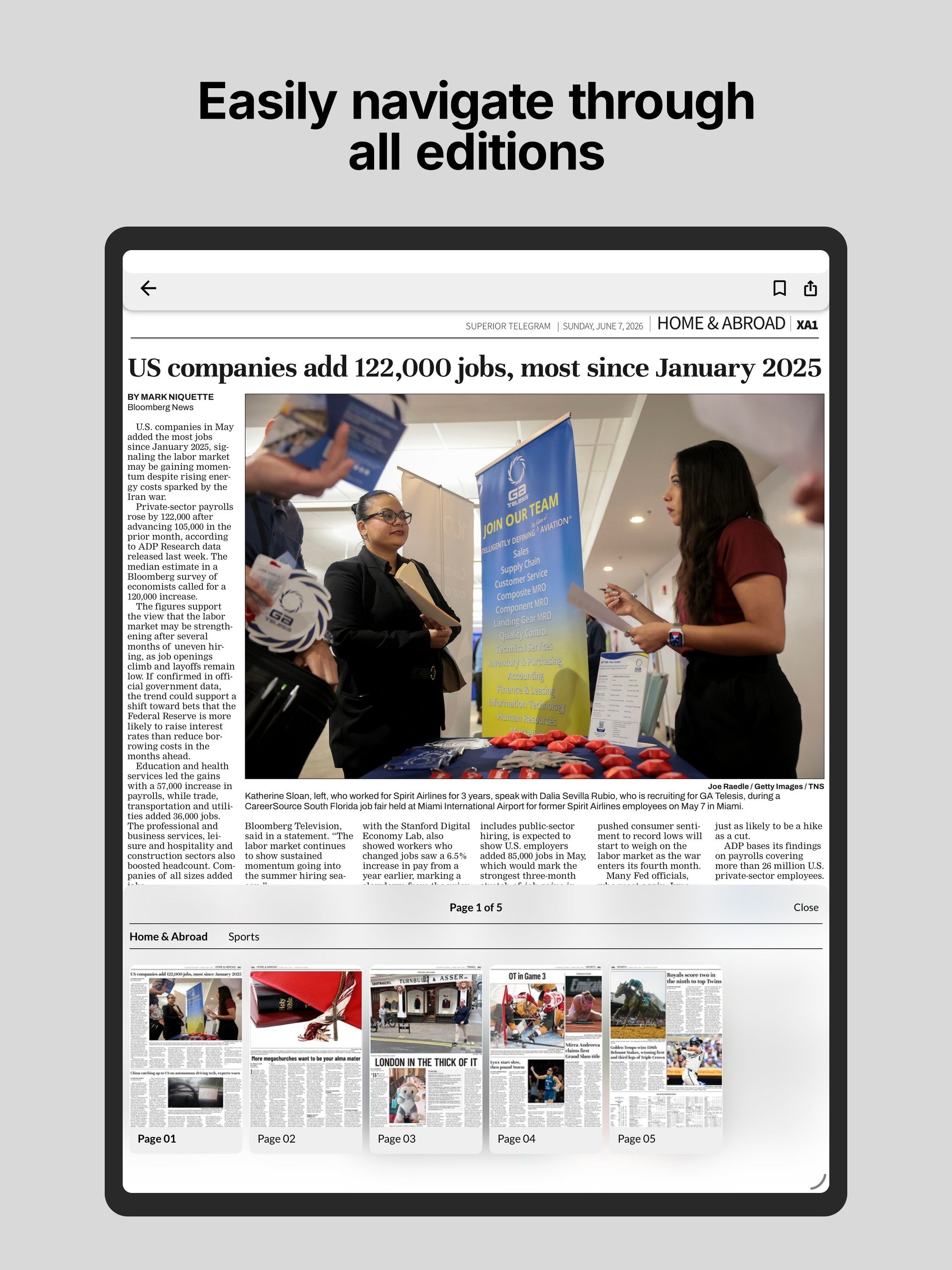 Superior Telegram E-paper screenshot 9